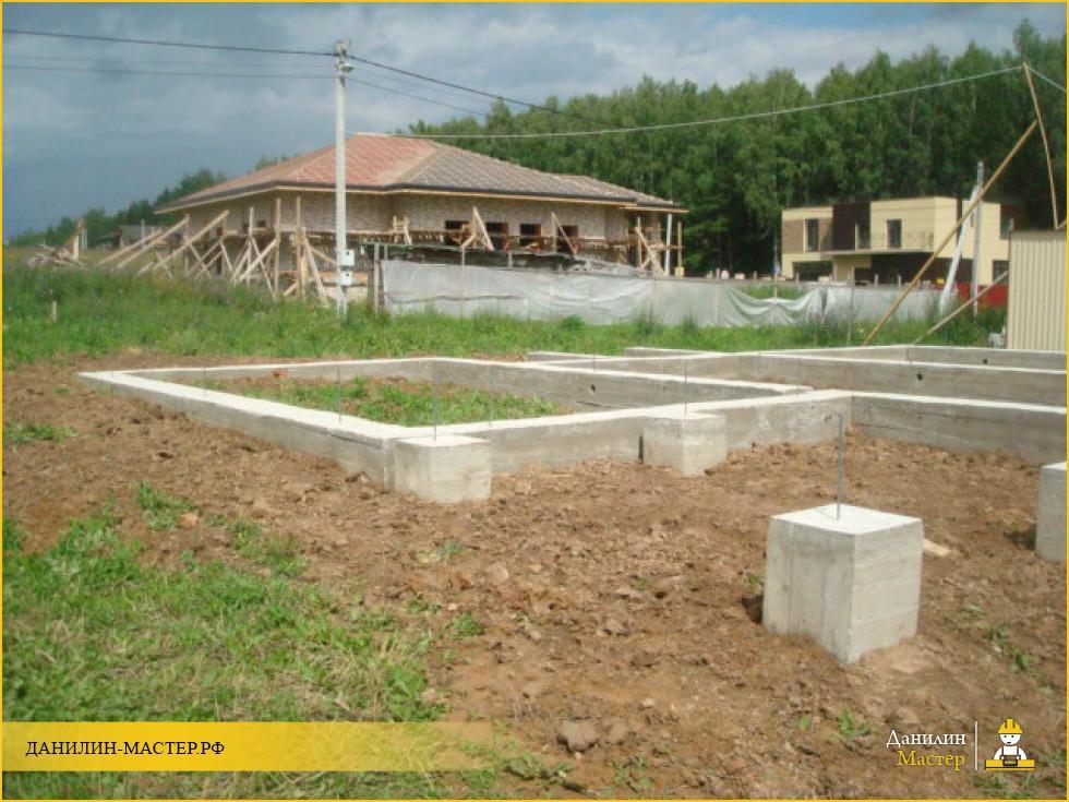 Строительство ленточного фундамента в д. Дарна, Истринский р-н