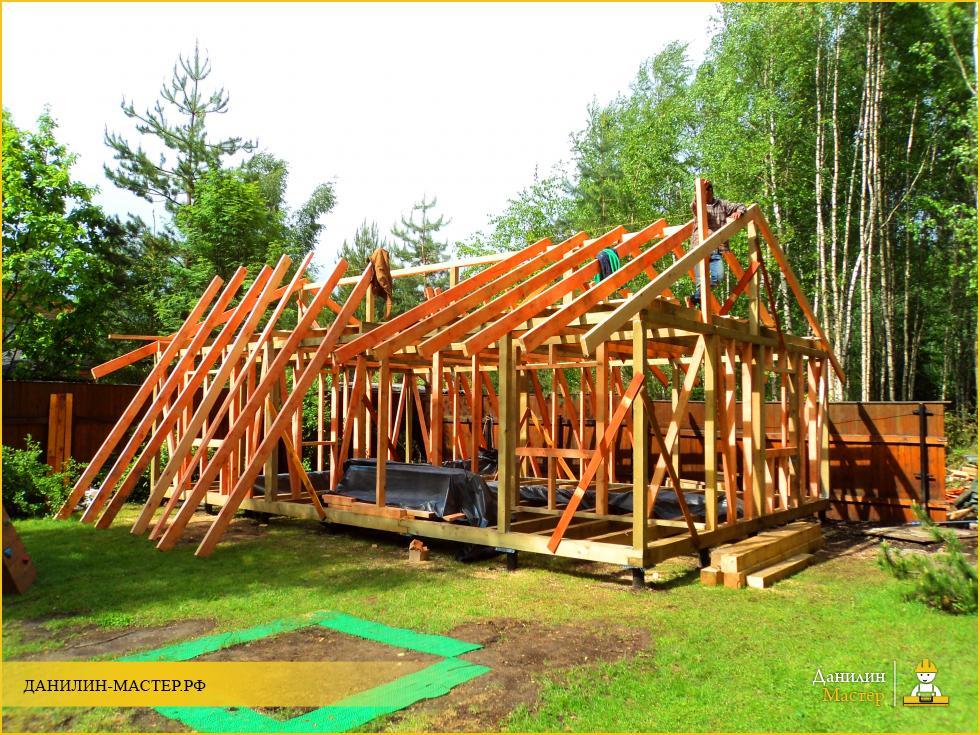 Строительство каркасной пристройки к дому в д. Духанино, Истринский р-н