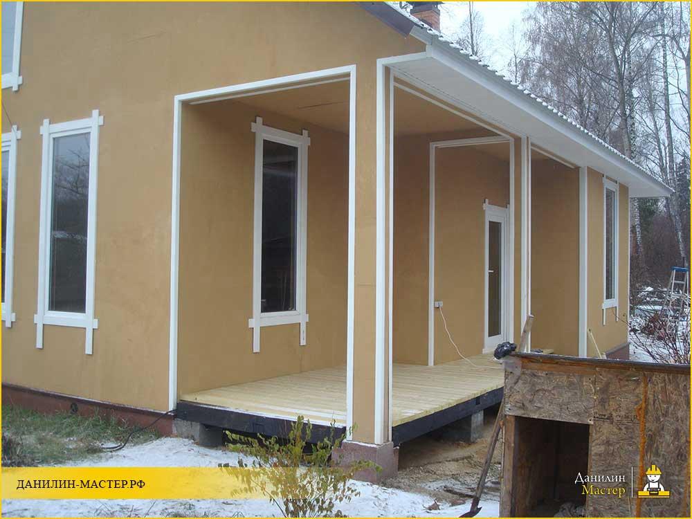 Строительство каркасной пристройки к дому в д. Манихино, Истринский р-н