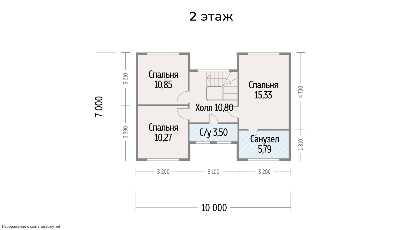 Проект каркасного дома 116м² / 7х10м