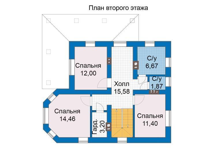 Проект каркасного дома 133м² / 9х11м