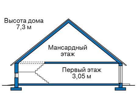 Проект каркасного дома 98м² / 13х10м